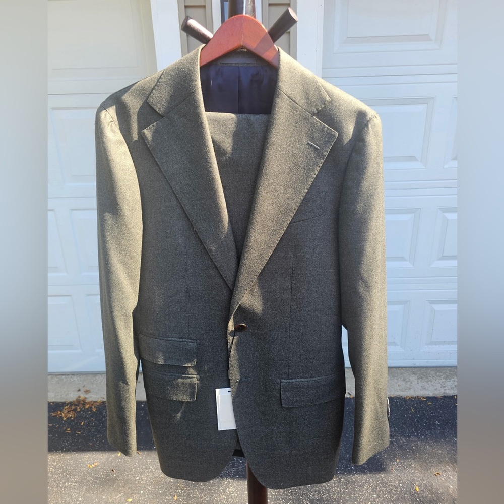 Hunter Green Wool Havana Suit